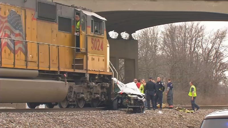 Image result for union pacific train hits car louisville ky