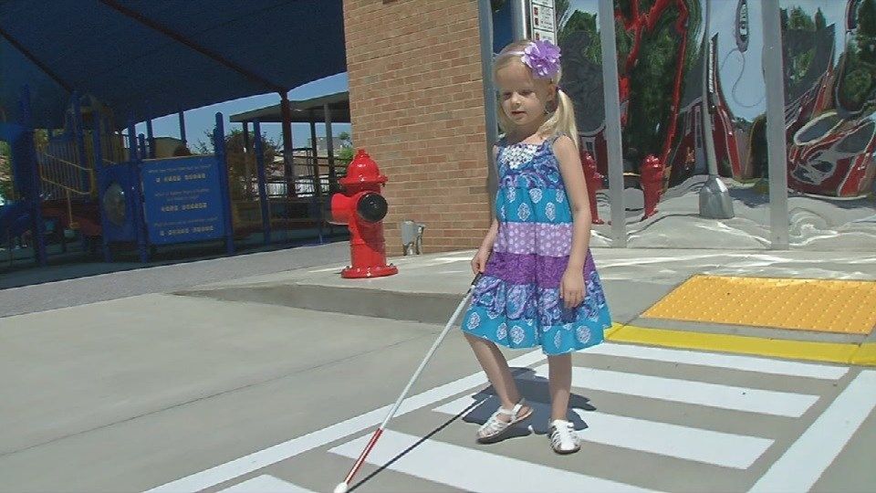 Mini 'city' gives visually impaired preschoolers new way to learn