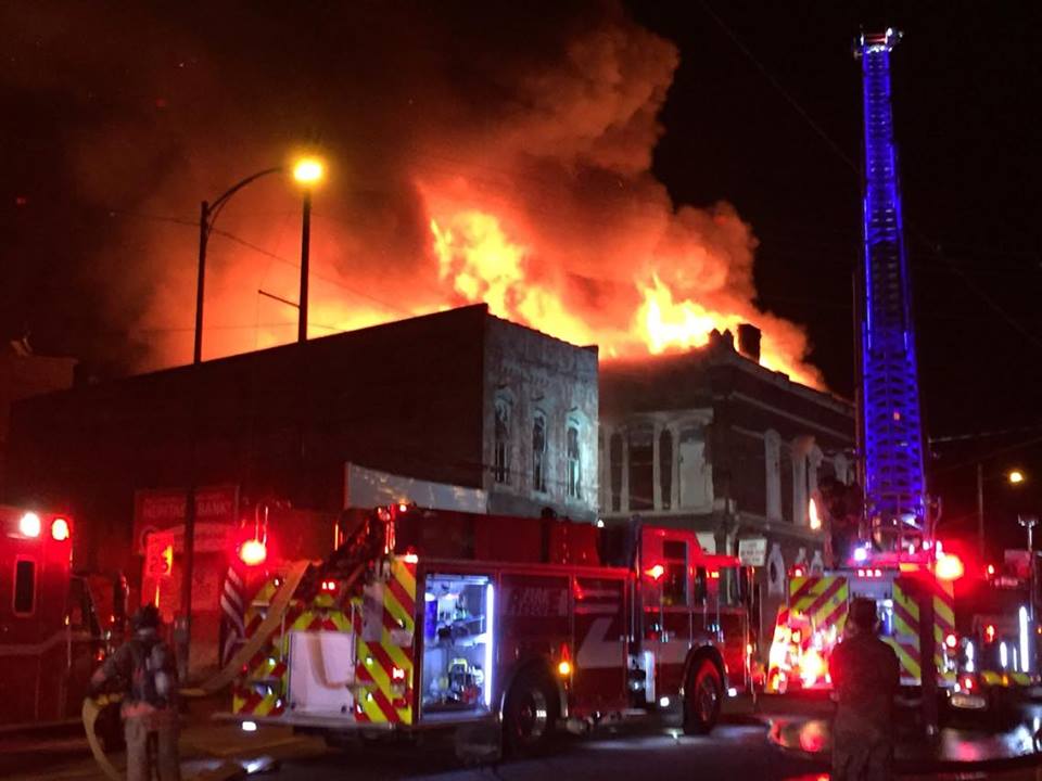 PHOTOS: Massive fire burns through block of downtown Hopkinsville, Ky - WDRB 41 Louisville News