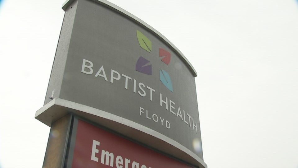 New sign solidifies Baptist Health Floyd hospital name change WDRB 41