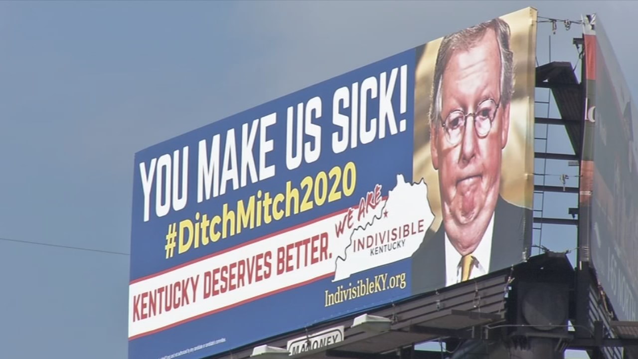 Louisville billboard urges voters to &#39;Ditch Mitch&#39; - WDRB 41 Louisville News