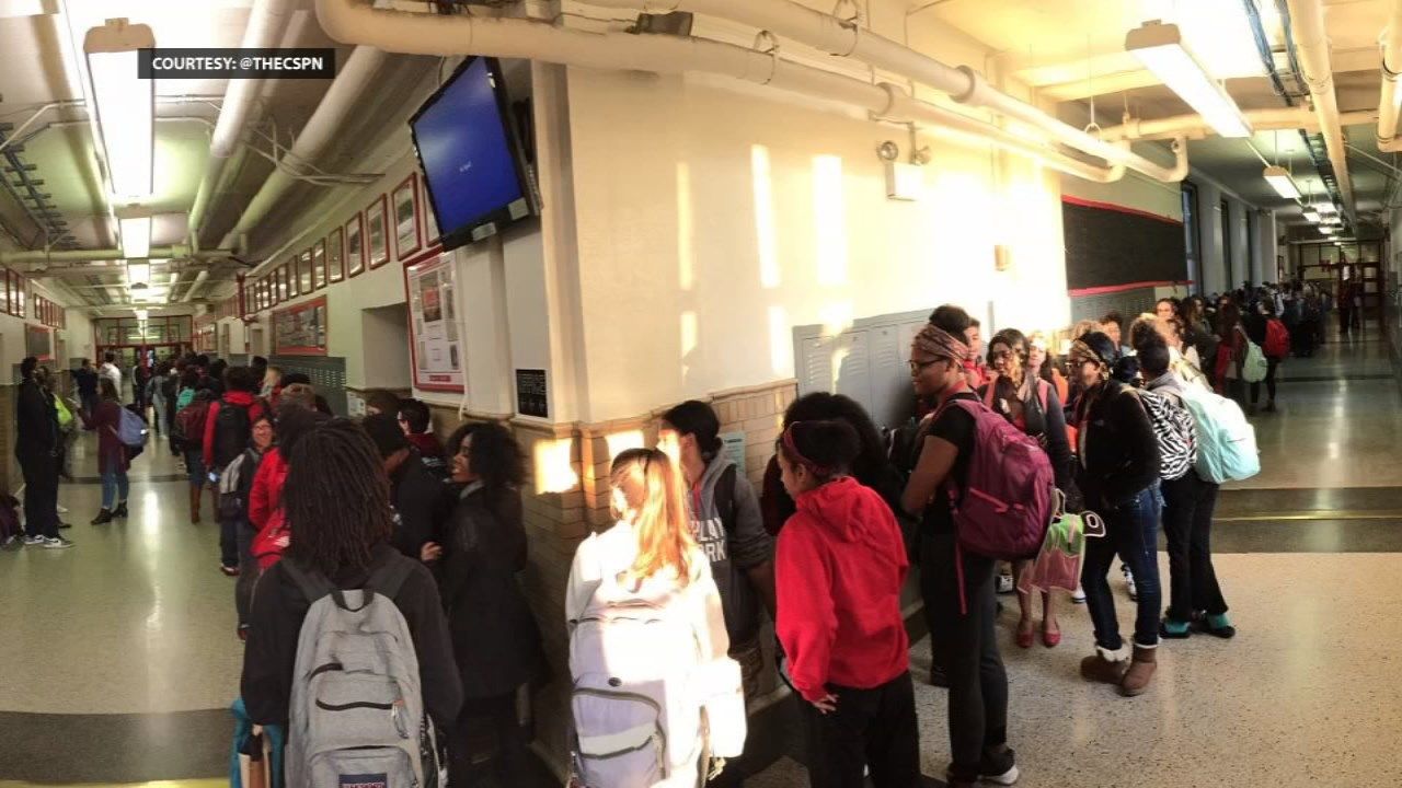 Dozens of duPont Manual students hold sitin to call for princip WDRB