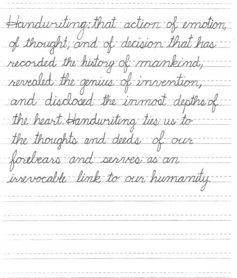 A second grader's internationally recognized cursive handwriting - WDRB