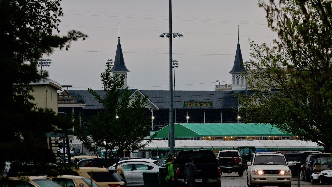 Churchill Downs early in the morning of May 5, 2018 (WDRB photo by Eric Crawford)