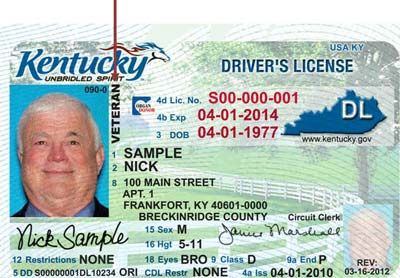 kentucky driver veteran designation wdrb drivers louisville