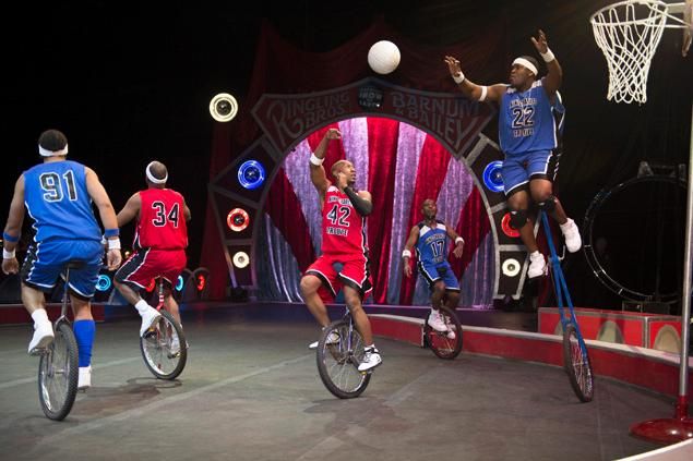 Basketball on a unicycle highlights Ringling Bros. & Barnum & Bailey