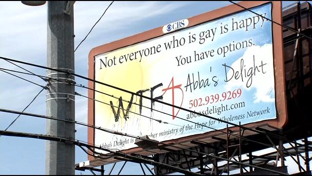 Controversial Billboard Gets Vandalized Wdrb 41 Louisville News