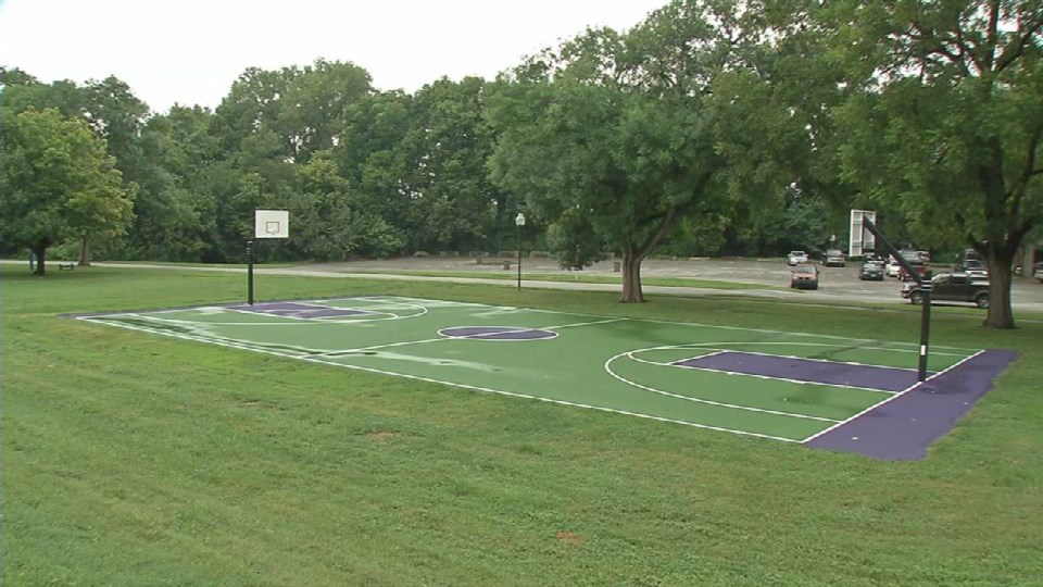 Vandalism ruined Chickasaw Park s new basketball court days befo WDRB
