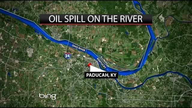 Oil spill leads to closure of part of Mississippi River near Paducah