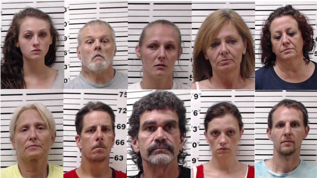 10 people arrested in Jefferson County, Ind., accused of dealing meth ...